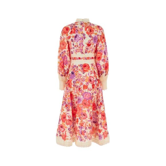 ZIMMERMANN Printed Linen Raie Dress - Picture 2 of 2